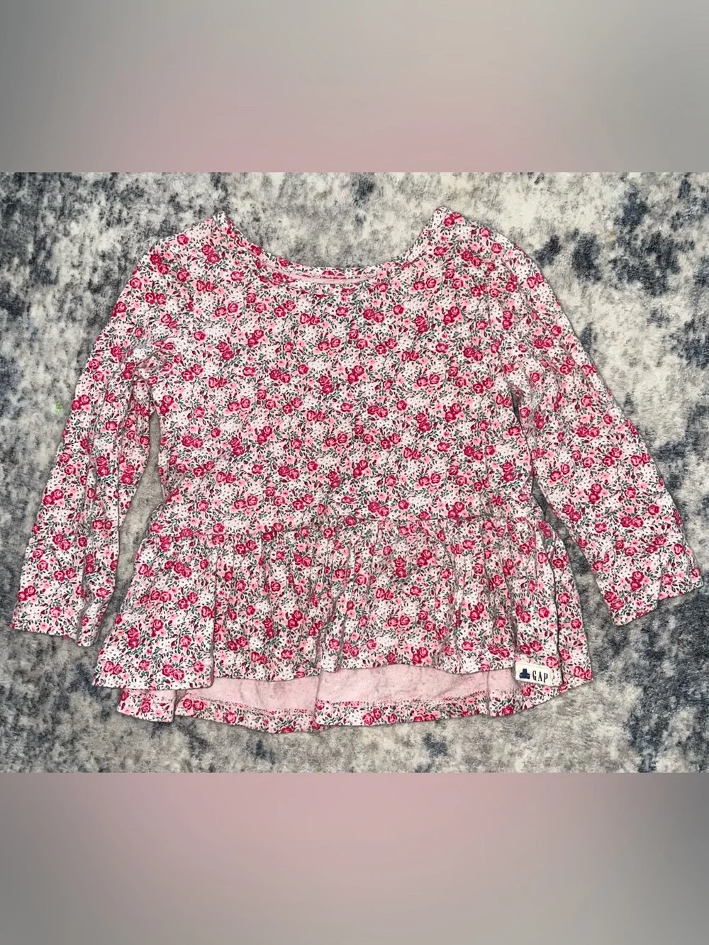 Baby Gap floral blouse size 12-18 months